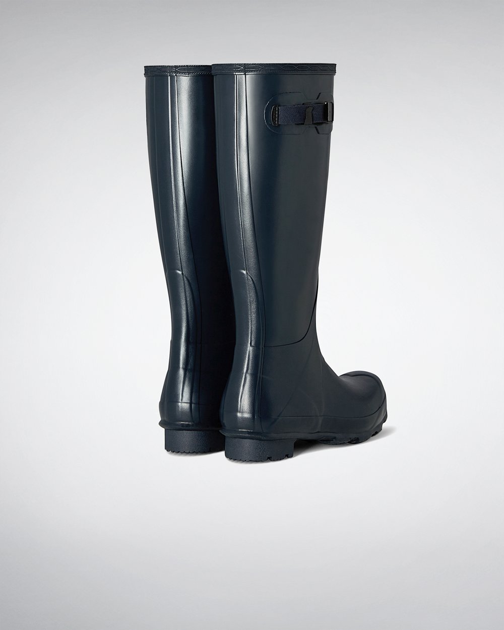 Botas de Lluvia Altas Hunter Hombre - Norris Field - Azul Marino - LZMCJAW-92